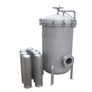 Stainless Steel Bag Filter Housing 0.5um Liquid Filtration Water Purifcation